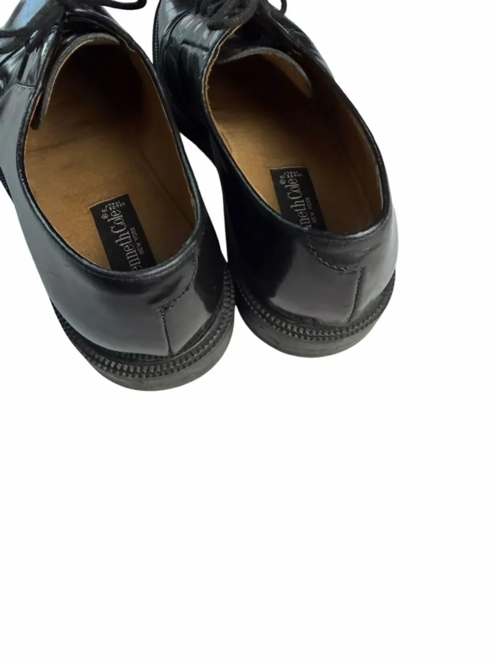 Men’s KC classic Black Leather Oxfords made in Italy size 8